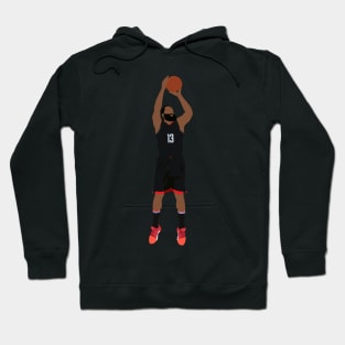 James Harden in Black Hou Rockets Uni Hoodie